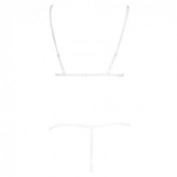 Cottelli Lingerie Silicon - Completino Intimo Nero, Taglia M