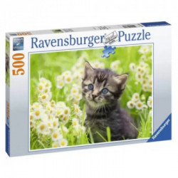 Puzzle 500 pz Gattino nel prato