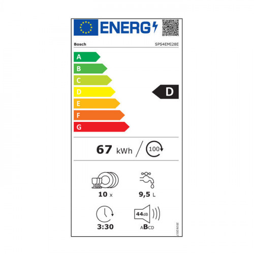 Bosch SPS4EMI28E - Lavastoviglie Slim da Libera...