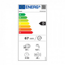Bosch SPS4EMI28E - Lavastoviglie Slim da Libera Installazione, 10 Coperti, WiFi, 45 cm, Classe D 