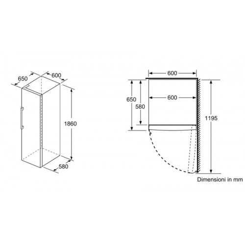Bosch GSN29VWEP - Congelatore Verticale...