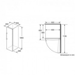 Bosch GSN29VWEP - Congelatore Verticale NoFrost, Serie 4, 200 Litri, Classe E, 161 x 60 cm
