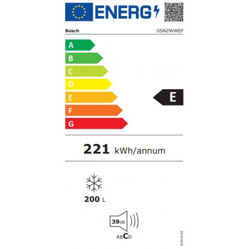 Bosch GSN29VWEP - Congelatore Verticale...