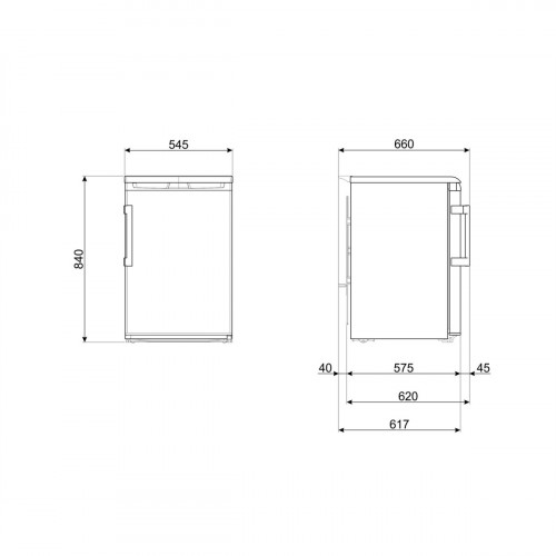 Smeg FA120E - Frigorifero Monoporta, 114 Litri,...