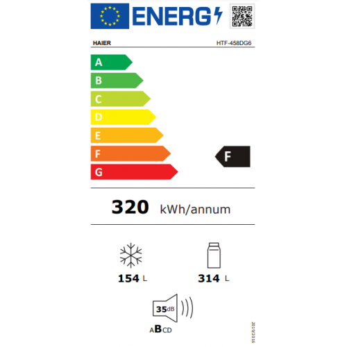 Haier HTF-458DG6 - Frigorifero Side By Side da...