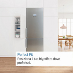 Bosch KGN497WDF - Frigorifero Combinato da Libera Installazione, Serie 4, Total NoFrost, 440 Litri, Bianco, Classe D