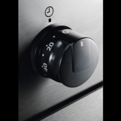 Electrolux EKC61360OX - Cucina Elettrica con Piano in Vetroceramica, 4 Fornello(i), 60 cm, Forno Elettrico, 54 Litri, Classe A