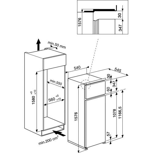 Indesit T 16 A1 D/I 1 - Frigorifero Doppia...