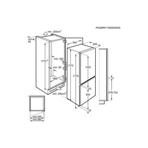 Electrolux ENT6TE18S - Frigorifero Combinato,...
