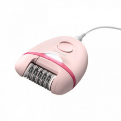 Philips Satinelle Essential Epilatore compatto con filo e Opti-light, 7 accessori BRE285/00