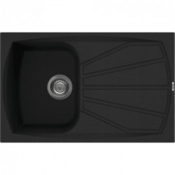 Elleci LGL30040 - Lavello living 300, 79X50, 1VG, nero