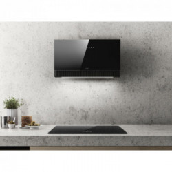Elica SUPER PLAT BL/F/80 - Cappa Filtrante a Parete, Nero, 740 m³/h, PRF0164980, A