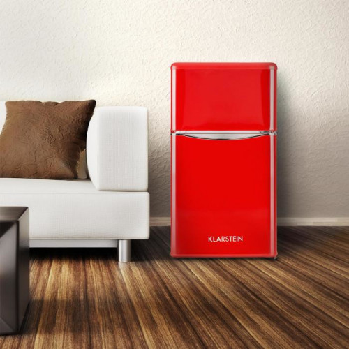 Klarstein 10029332 Monroe Rosso - Frigorifero...