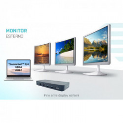 i-tec USB 3.0/USB-C/Thunderbolt, 3x Display Docking Station + Power Delivery 65W