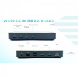 i-tec USB 3.0/USB-C/Thunderbolt, 3x Display Docking Station + Power Delivery 65W