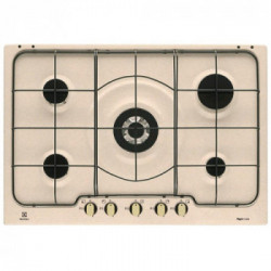 Electrolux RGG7253OON - Piano Cottura a Gas, Tripla Corona, Sabbia, 75 cm