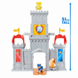 PAW Patrol , set di gioco trasformabile da 11 pezzi Castle HQ Rescue Knights con action figure di Chase e del mini drago Draco,