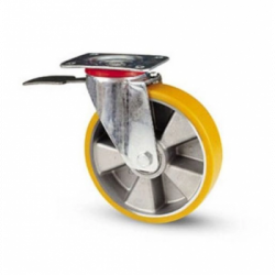 RUOTA-VULKOLAN STAFFA+FRENO MM 150/37BIS