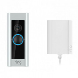 Ring Video Doorbell Pro 2 Plug-in Nichel, Acciaio satinato