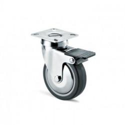 RUOTA MOBILI220C/BIS FRENO+PIASTRAMM 50