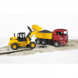 Bruder 02752 - Camion Dumper MAN TGA con Pala Meccanica