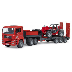 BRUDER MAN TGA Tiefl. m Manitou Teleskop 02774