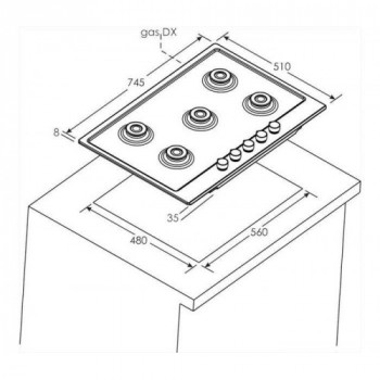 Candy CHW7X - Piano Cottura... 2