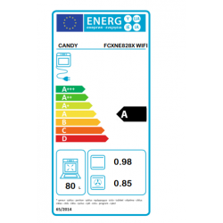 Candy FCXNE828X WIFI - Forno Elettrico da Incasso, 80 Litri, Acciaio Inossidabile, Classe A