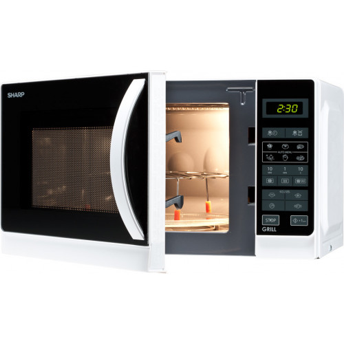 Sharp R-642 WW - Forno Microonde 20 Litri, 800...