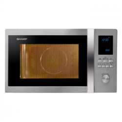 Sharp R-982STWE - Forno a Microonde con Grill, 42 Litri, 1000 W
