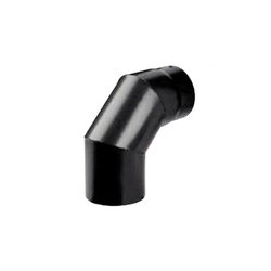 SAVE Fumisteria Plus NNO1303 Gomito per canna fumaria Nero