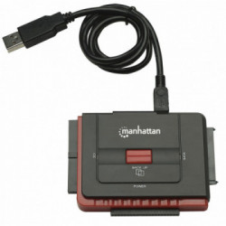 Manhattan 179195 cavo di interfaccia e adattatore USB A SATA L/IDE 40-pin/IDE 44-pin Nero