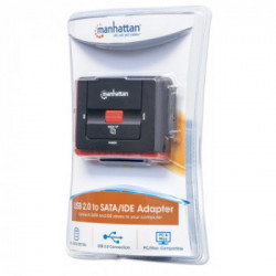 Manhattan 179195 cavo di interfaccia e adattatore USB A SATA L/IDE 40-pin/IDE 44-pin Nero