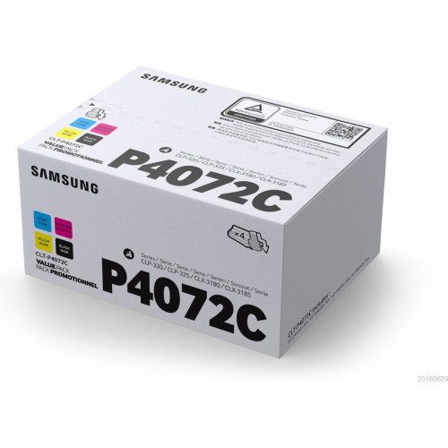 Samsung CLT-P4072C Originale Nero, Ciano,...