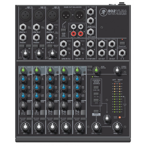 Mackie 802VLZ4 mixer audio 8 canali 20 - 20000 Hz