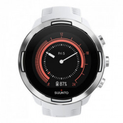 Suunto 9 orologio sportivo Acciaio inossidabile, Bianco Touch screen 320 x 300 Pixel Bluetooth