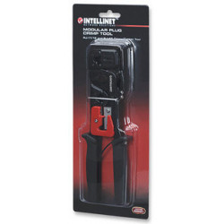 Intellinet 210836 pinza crimpatrice Nero, Rosso