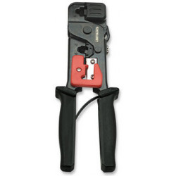 Intellinet 210836 pinza crimpatrice Nero, Rosso