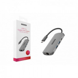 Sitecom CN-378 cavo di interfaccia e adattatore USB-C RJ45, USB-C, 2x USB 3.0 Grigio
