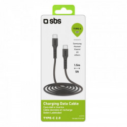 SBS TECABLETCC20K cavo USB 1,5 m USB 2.0 USB C Nero