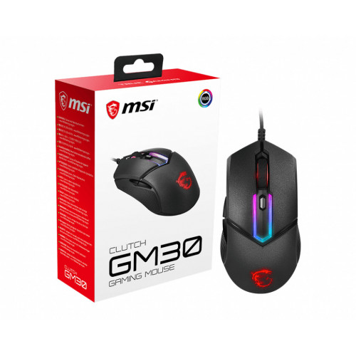 MSI Clutch Gaming GM30 mouse Mano destra USB...