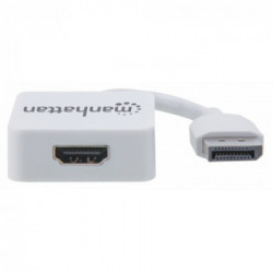 Manhattan 152648 cavo di interfaccia e adattatore DisplayPort HDMI Bianco