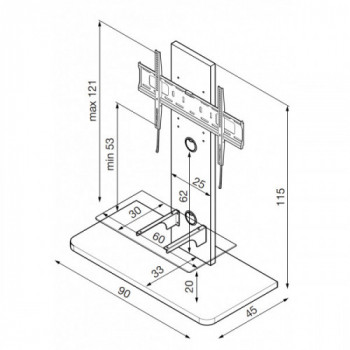 Munari KT090NEO Supporto TV... 2