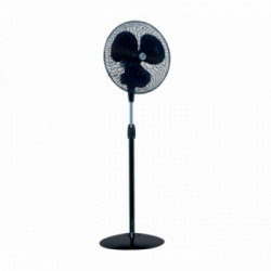 Ventilatore a piantana a 3 velocitÃ , oscillazione orizzontale, colore nero