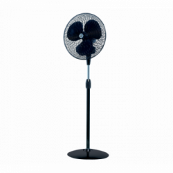 Ventilatore a piantana a 3 velocitÃ , oscillazione orizzontale, colore nero
