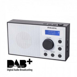 New Majestic RT-193 DAB Portatile Analogico e digitale Nero, Bianco