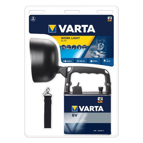 Varta Torcia 18660 Work Light Led Imperm. 6V