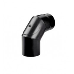 SAVE Fumisteria Plus NNO1208 Gomito per canna fumaria Nero
