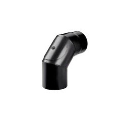 SAVE Fumisteria Plus NNO1308 Gomito per canna fumaria Nero