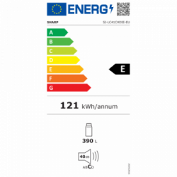 Sharp SJ-LC41CHDIE-EU - Frigorifero Monoporta da Libera installazione, 390 Litri, Classe E